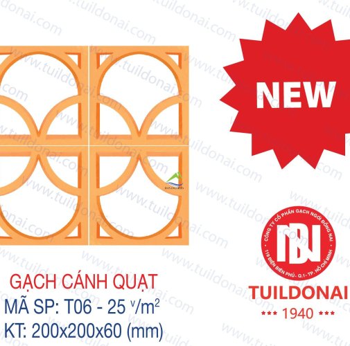 GẠCH THÔNG GIÓ CÁNH QUẠT T06