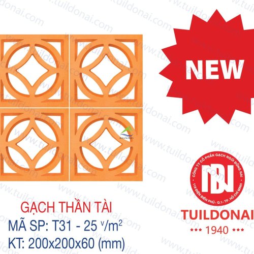 GẠCH THÔNG GIÓ THẦN TÀI T31