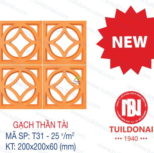 GẠCH THÔNG GIÓ THẦN TÀI T31