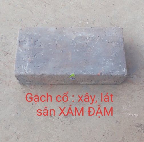 GẠCH CỔ XÂY LÁT XÁM ĐẬM