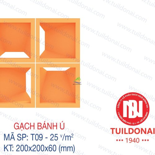 GẠCH THÔNG GIÓ BÁNH Ú T09