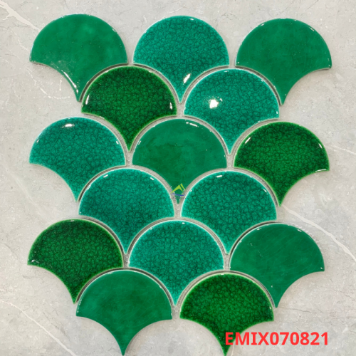 GẠCH MOSAIC VẢY CÁ EMIX070821