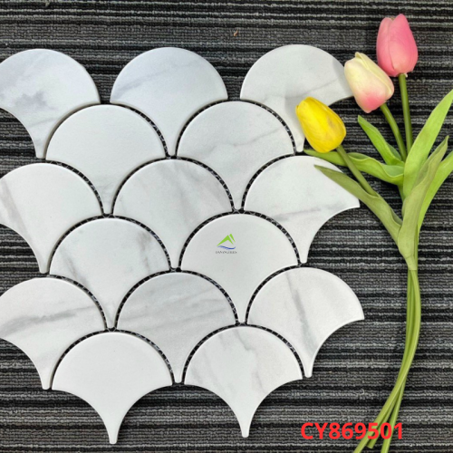 GẠCH MOSAIC VẢY CÁ CY869501