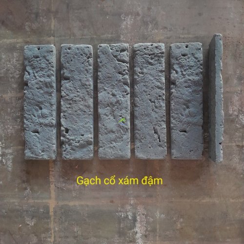 GẠCH CỔ XÁM ĐẬM