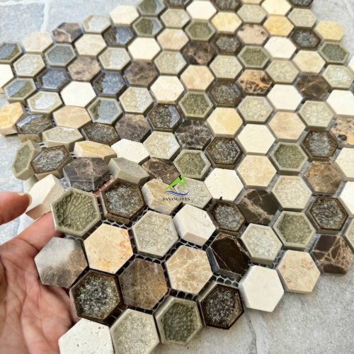 GẠCH MOSAIC ĐÁ LỤC GIÁC