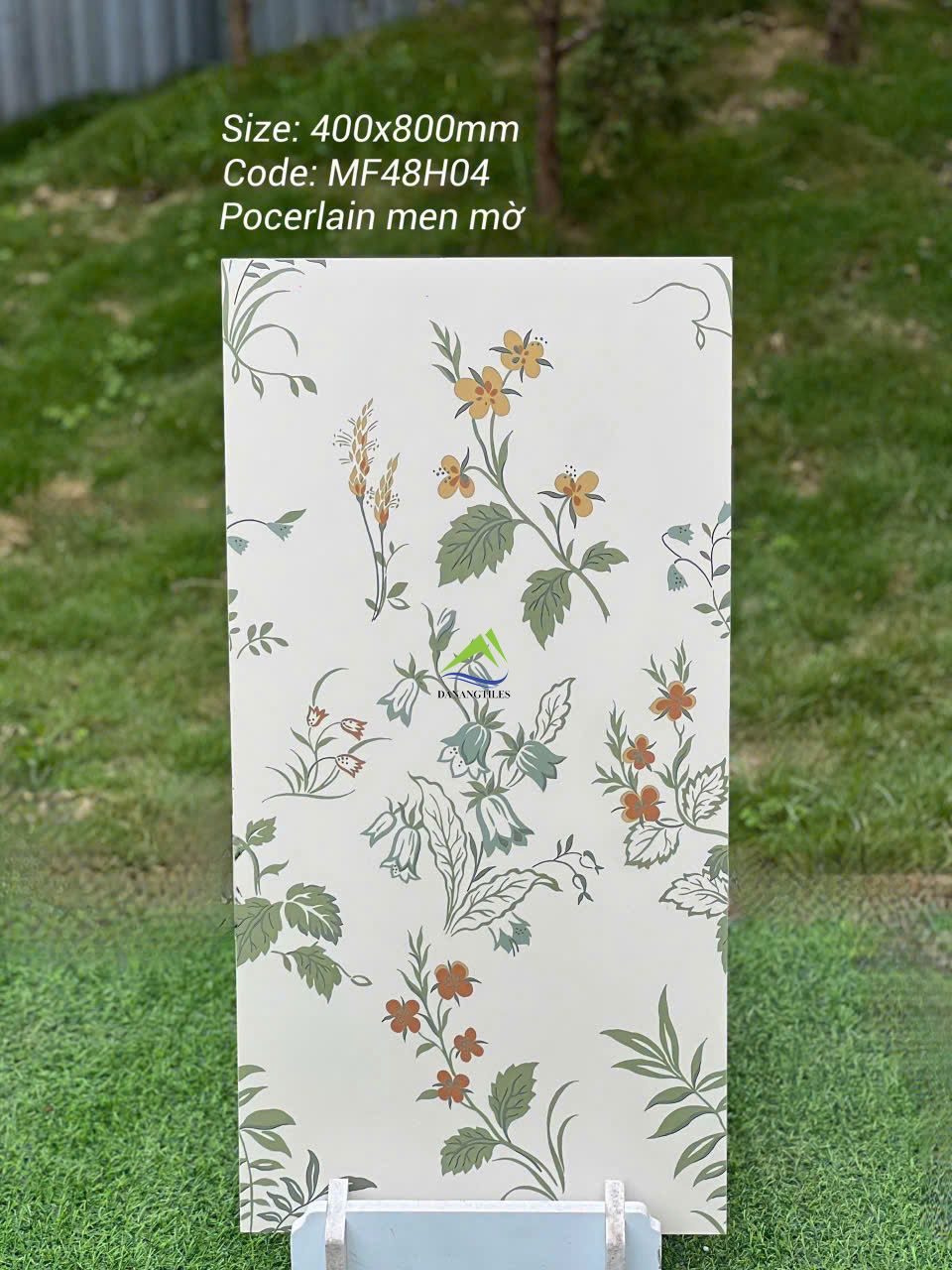Gạch hoa đồng men matt màu trắng MF48H04 – 40x80CM