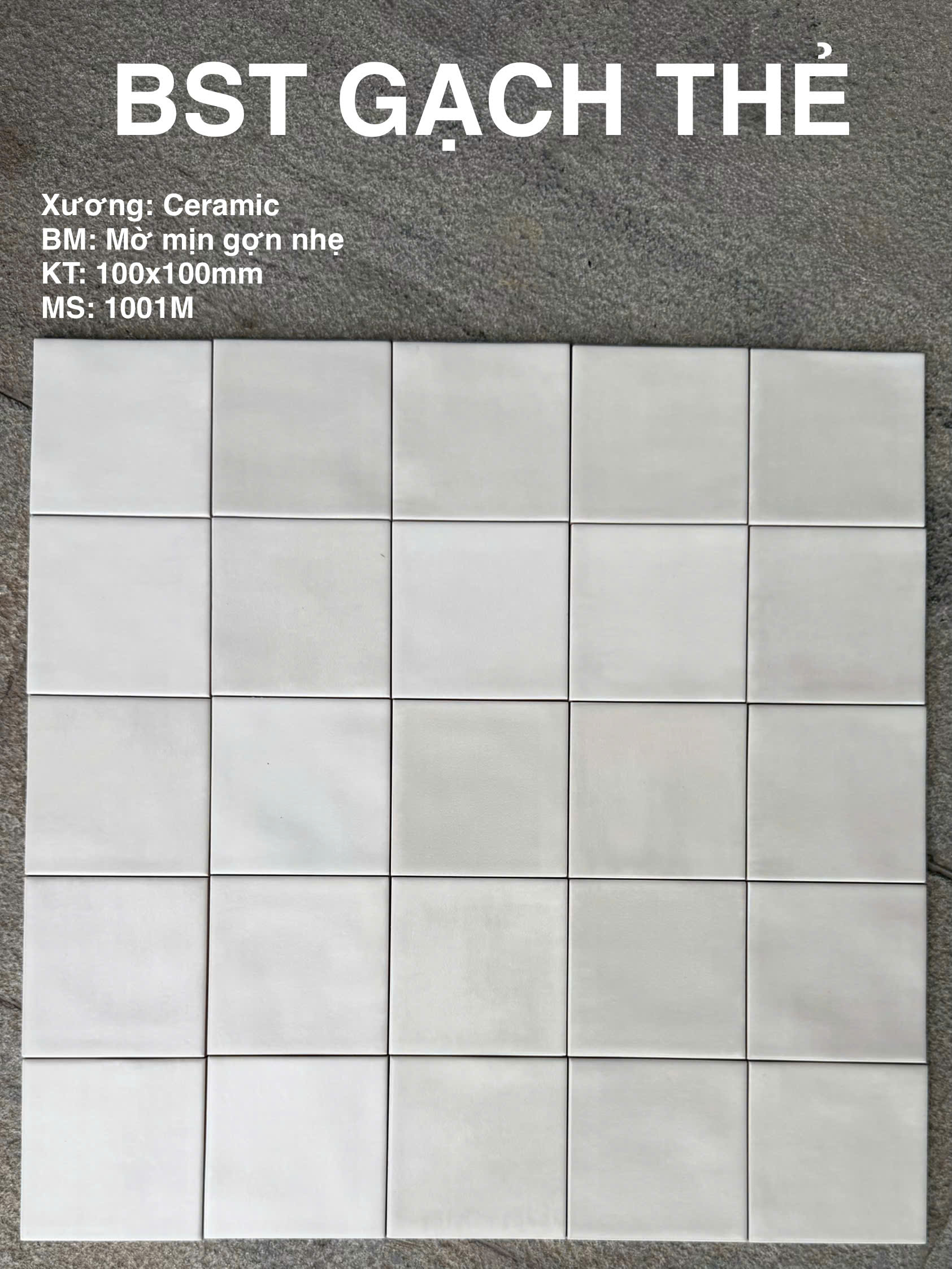 GACH THẺ MỜ GỢN 1001M