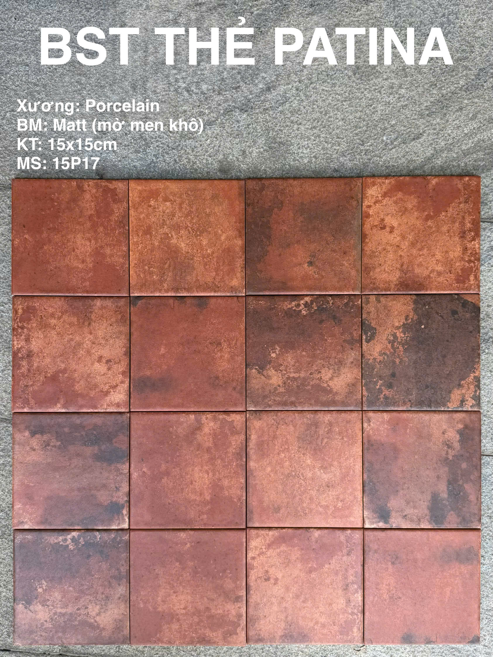 GẠCH THẺ PATINA 15P17